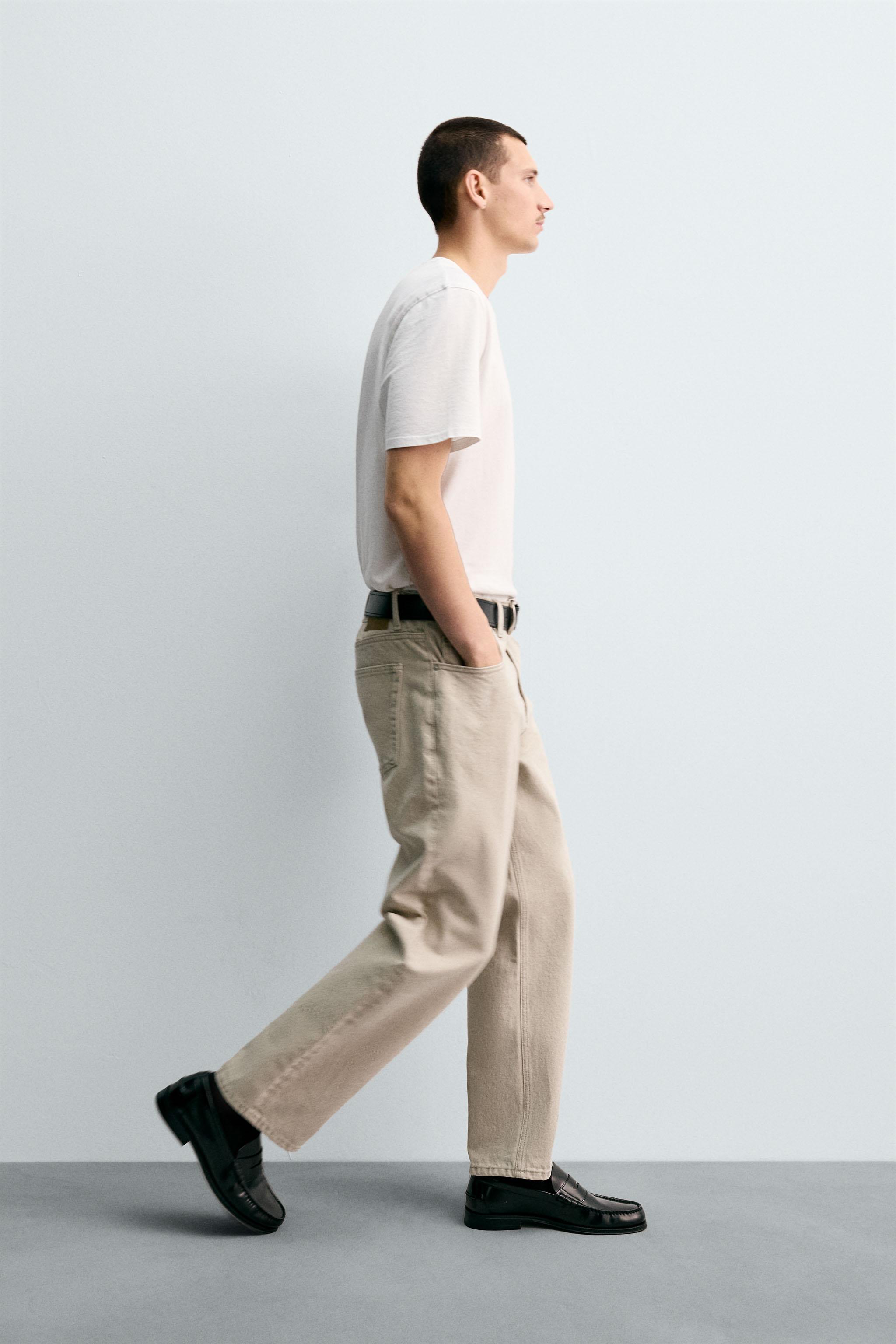 WASHED PRINT STRAIGHT FIT JEANS